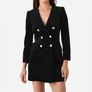 A.L.C. Chelsea Velvet Mini Blazer Dress Size 4 NWOT